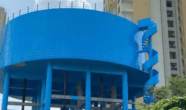 Elevated water storage tank